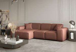 Coltar extensibil LUNGO, 266x73x165, salmon, stanga