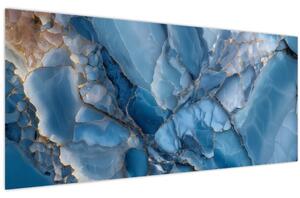 Tablou - Marmură albastră fragmentată (120x50 cm)