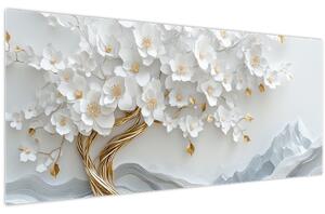 Tablou – Arborele vieții 3D elegant (120x50 cm)