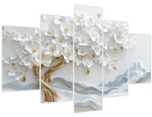 Tablou – Arborele vieții 3D elegant (150x105 cm)