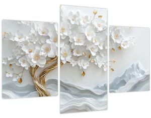 Tablou – Arborele vieții 3D elegant (90x60 cm)