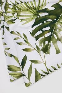 Lenjerie de pat Botanic alb-verde 220x200 cm