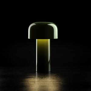 FLOS Lampa de masă cu baterie LED Bellhop, verde, 21 cm, dimabil, IP54, reglabil, Verde, Camera de zi / sufragerie, Plastic, Design