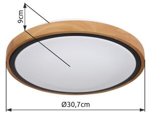 Globo 41764-12 - Plafonieră LED BRUNO 12W 230V 307 mm 3000/4500/6000K