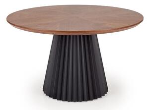 Masă Houston 2139Negru, Nuc, 8cm, Furnir din lemn natural, MDF, Metal