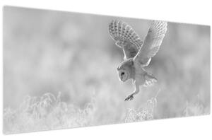 Tablou - Bufniță în câmp (120x50 cm)