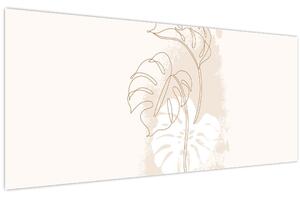 Tablou - Monstru de linie N⁰1 (120x50 cm)