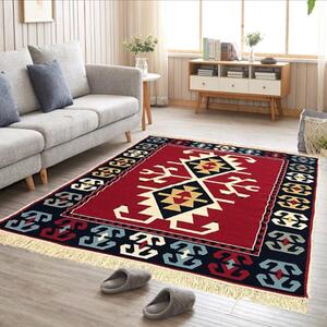Covor tesut traditional, 160x250 cm, anatolian rosu