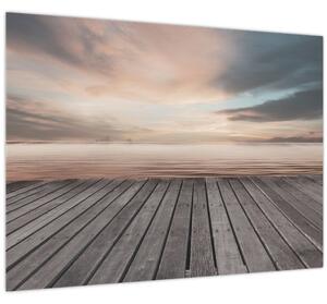 Tablou - Pier la apus de soare (70x50 cm)