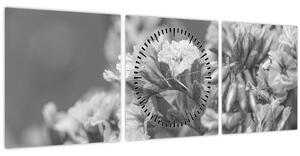 Tablou - Flori uscate (cu ceas) (90x30 cm)