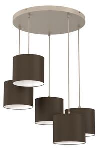 Candelabru ARDEN pe cablu 5xE27/15W/230V bej/maro