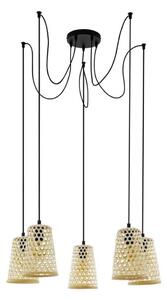 Eglo 43255 - Lustră pe cablu CLAVERDON 5xE27/40W/230V