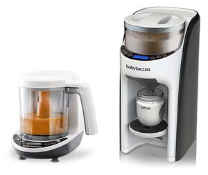 Pachet Bebe Start - Espressor lapte Formula Pro Advanced White + Robot One Step Baby Food Maker Deluxe de la Baby Brezza