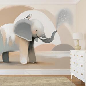 Fototapet - Elefant pastelat (147x102 cm)