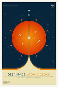 Ilustrație Deep Space Atomic Clock (Orange) - Space Series (NASA)