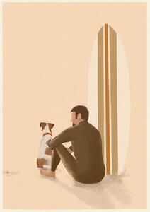 Ilustrație Surf team, Andi Bell Art