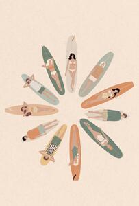 Ilustrație National Surfing Day Illustration, LucidSurf