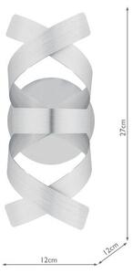 Där Lighting RAW0750 - Aplica de perete RAWLEY 1xG9/25W/230V crom mat