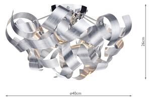Där Lighting RAW0450 - Plafonieră RAWLEY 4xG9/25W/230V crom mat