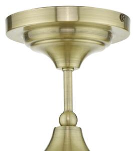 Där Lighting CAD0175 -Lustră aplicată pentru baie CADEN 1xE27/60W/230V IP44 alamă