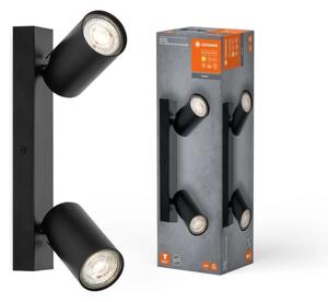 Ledvance - Aplica LED spot de perete OCTAGON 2xGU10/3,4W/230V 2700K neagră