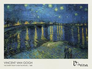 Reproducere The Starry Night over the Rhone (1888), Vincent van Gogh