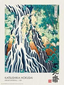 Poster Kirifuri Waterfall (1831), Katsushika Hokusai