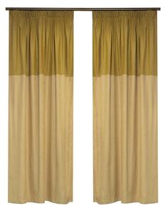 Set draperii Velaria suet auriu, 2x125x180 cm