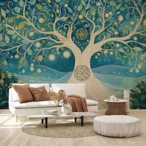 Fototapet - Copac magic cu spirale (147x102 cm)
