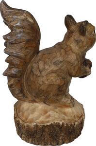 Figurină veveriță Lafiora H 40,8 cm, fibreclay, maro