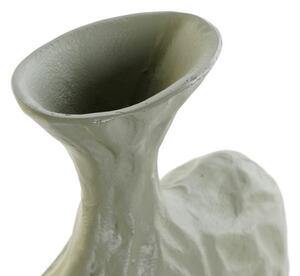 Vaza Texture din aluminiu verde 20x21 cm