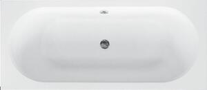 Besco Vitae cadă dreptunghiulară slim 160x75 cm alb #WAV-160-SL