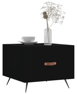 Măsuțe de cafea, 2 buc., negru, 50x50x40 cm, lemn compozit