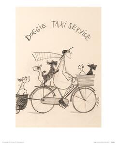 Imprimare de artă Sam Toft - Doggie Taxi Service, Sam Toft, (30 x 40 cm)