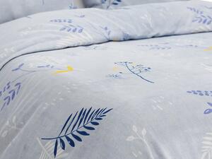 Lenjerie de pat din microfibra Culoare albastru SELAMO + husa de perna 40x50 cm gratuit