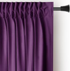 Draperie mov dimout (semi-opacă) din catifea 140x270 cm Pleat – Restilo