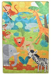 Covor pentru copii Animals, Multicolor, 100x160 cm c