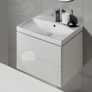 Lavoar baie suspendat alb 50 cm, dreptunghiular, Cersanit City 505x400 mm