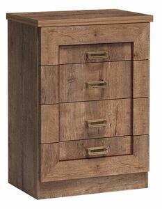 Comodă Lircava 103Stejar lefkas, Cu sertare, 9x6x4cm
