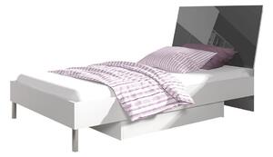 Pat CampusSingle, Gri inchis, 90x200, MDF, PAL laminat, 9x22x9cm