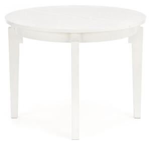 Masă Houston 785Alb, 8cm, ExtensieExtensie, MDF, Furnir din lemn natural, Lemn