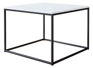 Măsuță de cafea Germantown 105Alb lucios, Negru mat, 4x6x6cm, PAL laminat, Unghiular