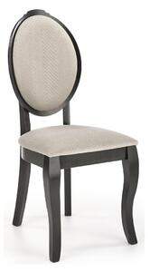 Scaun Houston 986Negru, Bej, 9x4x5cm, Tapiterie, Din lemn, Lemn, Mobilier deja asamblatMobilier deja asamblat