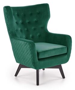 Fotoliu Houston 836Verde, 10x8x8cm, Tapiterie, PicioarePicioare: Lemn