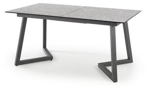 Masă Houston 1114Gri deschis, Gri inchis, 8x9x16cm, ExtensieExtensie, Sticlă călită, MDF, Metal
