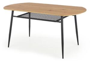 Masă Houston 1124Stejar auriu, Negru, 8x9x16cm, MDF, Metal