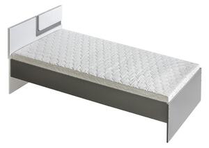 Pat Aviseve 103Single, Gri inchis, 90x200, PAL laminat, Somiera patSomiera pat, 10x21x8cm