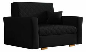 Fotoliu Clarona INegru, 9x12x10cm, Tapiterie, PicioarePicioare: Lemn, Mobilier deja asamblatMobilier deja asamblat