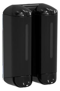 MARPLAST MARPLAST, SHOWER MEDIUM dozator dublu de sapun lichid 2x250ml, negru, A94803