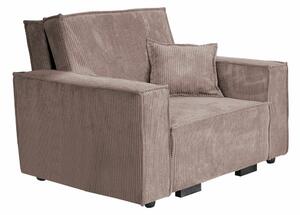 Fotoliu Clarlen IRoze, 9x12x10cm, Tapiterie, PicioarePicioare: Lemn, Mobilier deja asamblatMobilier deja asamblat